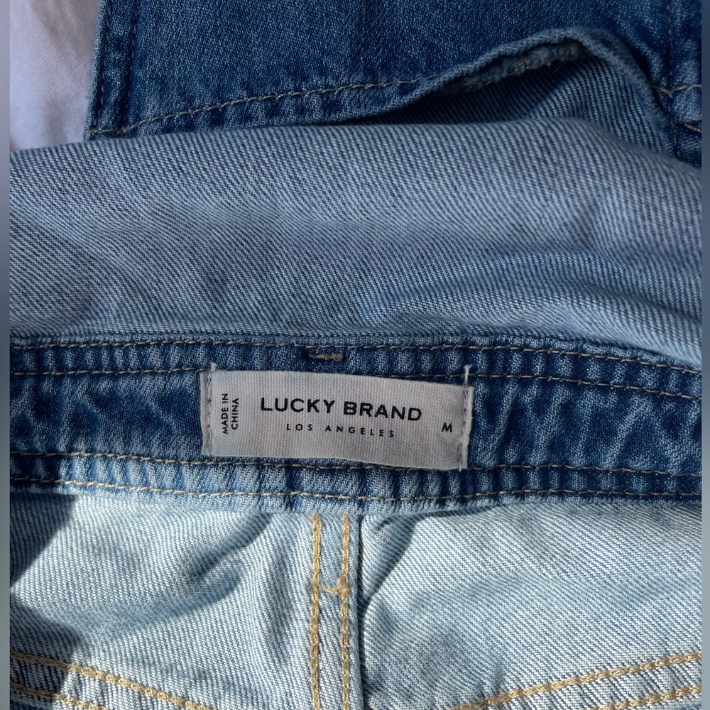 Distressed Denim Overalls - Picture 3 of 3